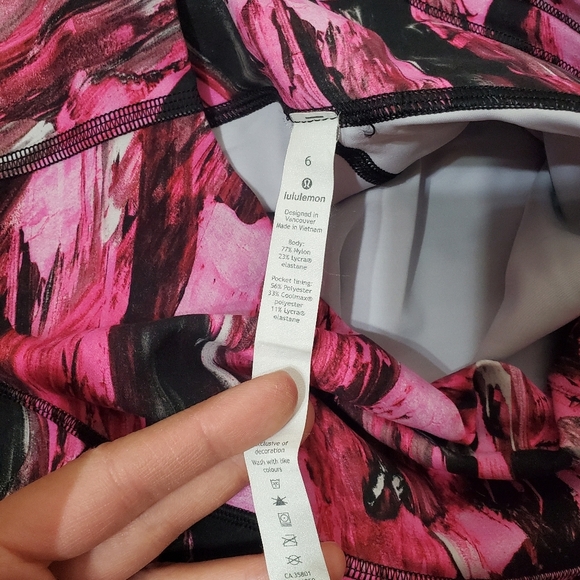 NWOT Lululemon Wunder Train High-Rise Crop 19". Incentive Refresh Multi. 6. - Picture 6 of 13